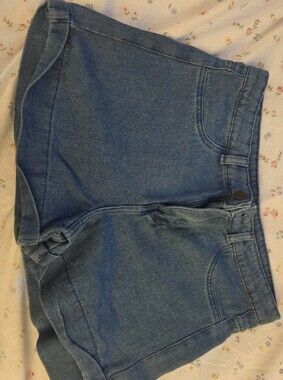 Forever 21 Light Blue Denim Cuffed Shorts